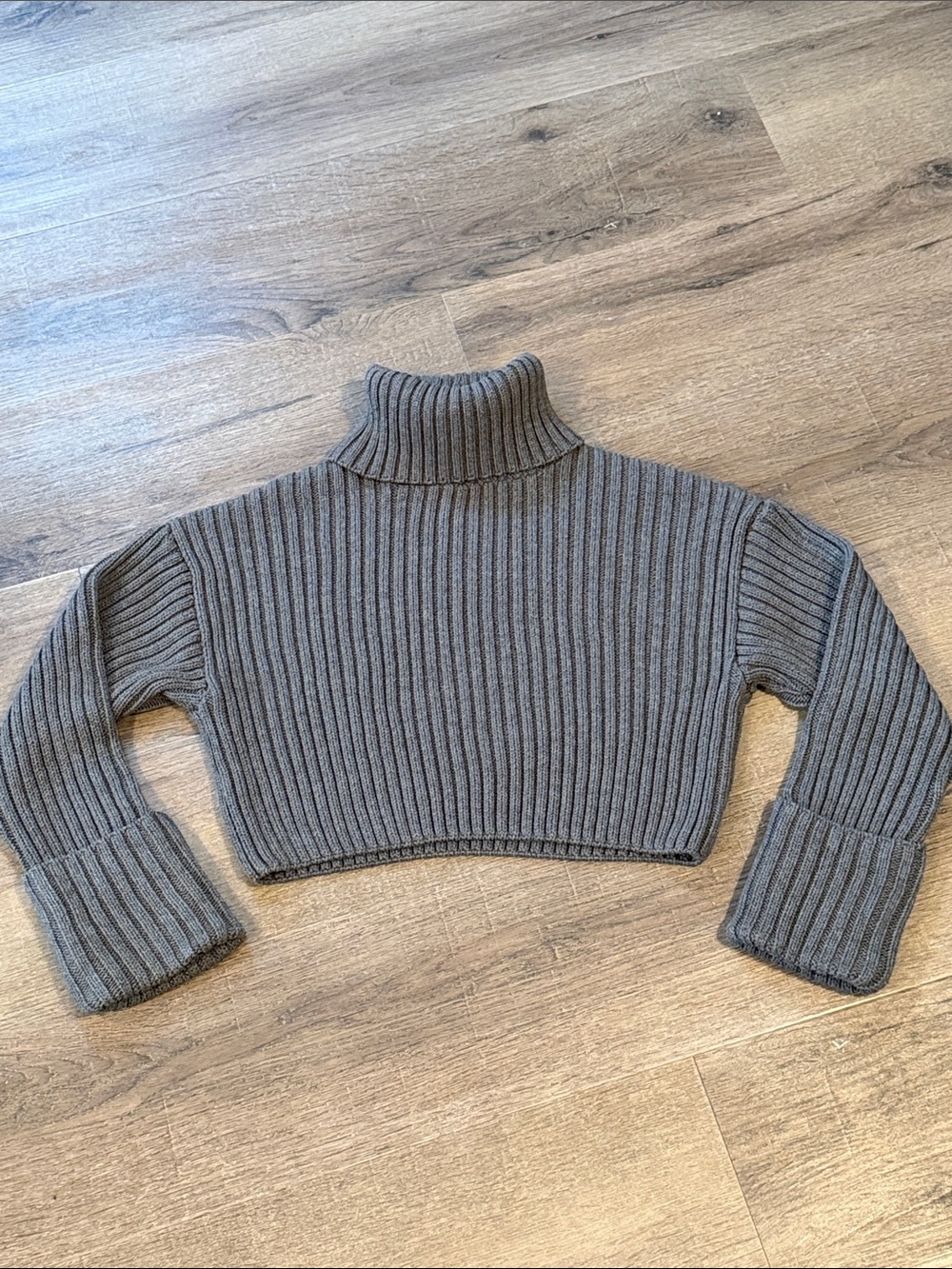 Zara Cropped Turtleneck Sweater